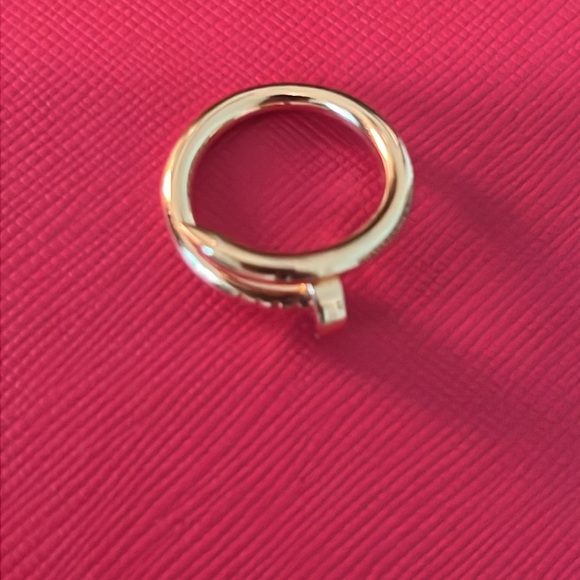 Designer Style Gold Plated Unisex Fashion Ring- Size 7 - Picture 11 of 15